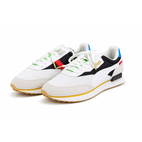 PUMA Other - Puma Future Rider Mesh Suede Sneakers White Multicolor Men's US 9.5 EU 42.5